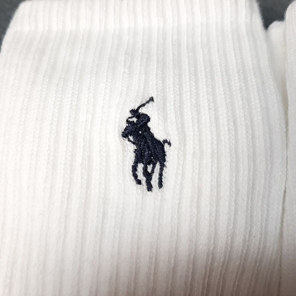 Polo Ralph Lauren Socks Mens White 6 Pairs Classic Sport PRL ZP821005PK6N BUNDLE - Picture 4 of 9